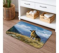 Mountain View Tappetino da bagno ad asciugatura rapida, paesaggio scenico, assorbente, antiscivolo, in flanella naturale, lavabile, per bagno, WC, decorativo, 50 x 81 cm