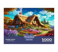 Mountain Village Cottage 1000 Pezzi Puzzle Regali Di Festa Per Adulti A Partire Dai 14 Anni Confezione Di Alta Qualità Sfide Extra Divertenti Intrattenimento Creativo 70x50cm/1000pcs