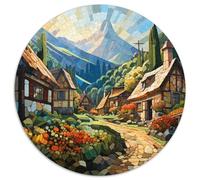 Mountain Village Cottage 1000 Piece Science Fiction Jigsaw Puzzle For Adults Family Challenge Toys Stress Relief Puzzle Exercise The Memory of The Brain for Adults And Kids, Age 12 Years Up 1000pcs (6