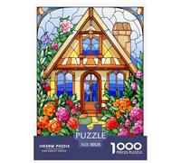 Mountain Village Cottage 1000 Pieces Jigsaw Puzzle Creative Cute Animal Puzzle for Adults for Adults from 14 Years Educational Gift for Children Jigsaw Games 38x26cm/1000pcs