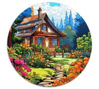 Mountain Village Cottage 1000 Pieces Jigsaw Puzzles For Adults Educational Games Stress Relieving Entertainment Exercise The Memory of The Brain For Adults Gifts 1000pcs (67.5x67.5cm)