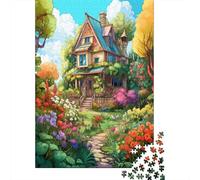 Mountain Village Cottage Puzzle Da 1000 Pezzi, Architettura Olistica, Esperienza Catartica, Decorazione Parlante 1000pcs (75x50cm)