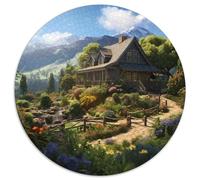 Mountain Village Cottage Puzzle Giocattoli Sfida Regalo 1000 Elementi Giochi Alpine Chalet Puzzle Relax Decora La Casa Classici Giochi Per Uomini E Donne 1000pcs (67.5x67.5cm)