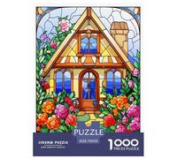Mountain Village Cottage Puzzle Impossible 1000Pcs Interesting Decorazione Per La Casa. Giochi Rilassamento E Intelligence Per Adulti E Bambini Da 12 Anni 70x50cm/1000pcs