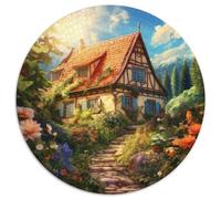 Mountain Village Cottage Puzzles Giochi Educativo 1000 Elementi Classici Alpine Chalet Puzzle Decorazione Perfetta Giochi-rompicapo Per Adulti E Bambini 1000pcs (67.5x67.5cm)
