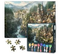 Mountain Village Puzzle 1000 pezzi per adulti Secret Village Puzzle per adulti in pietra per la decorazione della casa, opere d'arte, puzzle, regali per la famiglia, amici, giochi, 70 cm x 50 cm