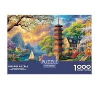 Mountain VillageExpert-Level Jigsaw Puzzles for Adults A 1000-Piece (Advanced) Set of Seemingly Impossible, Hard, And Extremely Difficult Challenging Puzzle Educational Games - The Ultimate Test And