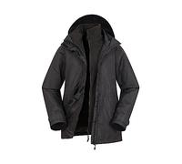 Mountain Warehouse Fell Giacche A Vento 3 in 1 - Giacca Impermeabile Protettiva da Donna, Giacca da Escursionismo, da Montagna E da Trekking da Donna Nero 54