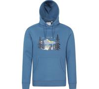 Mountain Warehouse - Felpa con cappuccio "Into The Wild" da uomo MW3880 (XS) (Blu)