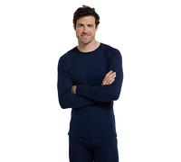 Mountain Warehouse Merino Maglia Termica Uomo A Manica Lunga Antisudore Invernale, Maglia Intima Uomo Elasticizzata per Sport, Maglia Tecnica Uomo da Trekking E Montagna Blu Navy S