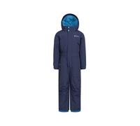 Mountain Warehouse Mountain Warehouse - Tuta da neve tuta intera impermeabile per bambini con fodera in pile 98104cm blu
