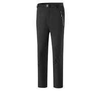 Mountain Warehouse - Pantaloni da trekking da uomo, foderati in pile, convertibili, da viaggio, pesca, traspiranti, leggeri, ad asciugatura rapida, con cerniera, con elastico in vita, Nero , XXX-Large