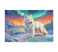 Mountain White Wolf Rompicapo 1000 Pezzi Per Adolescenti Cartone Di Alta Qualità Tema Gaming Per Tempo Libero Con Amici Nuovo Design Edizione Limitata 1000 PCS