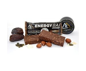 Mountaindrop ENERGY BAR - Barretta energetica +85 Minerali e Vitamine con Shilajit Resina Mumijo puro e Ashwagandha ksm-66 | 45g + clorophilla astuccio in juta (1pz)