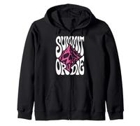Mountaineering Summit Or Die Peak Bagger Skull Climbing Felpa con Cappuccio