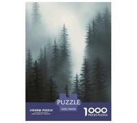 Mountains And Forest in Fog Jigsaw Puzzle Impossibili 1000Pcs Decorazione Per La Casa. Giochi Rilassamento E Intelligence Per Adulti E Ragazzi Da 14 Anni 70x50cm/1000pcs