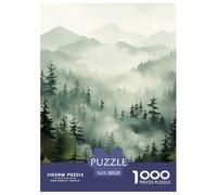 Mountains And Forest in Fog Jigsaw Puzzle Impossibili 1000Pcs Decorazione Per La Casa. Giochi Rilassamento E Intelligence Per Adulti E Ragazzi Da 14 Anni 38x26cm/1000pcs