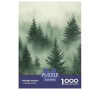 Mountains And Forest in Fog Jigsaw Puzzle Impossible 1000Pcs Decorazione Per La Casa. Giochi Rilassamento E Intelligence Per Adulti E Ragazzi Da 14 Anni 70x50cm/1000pcs