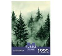 Mountains And Forest in Fog Puzzle Impossible 1000Pcs Decorazione Per La Casa. Giochi Rilassamento E Intelligence Per Adulti E Ragazzi Da 14 Anni 38x26cm/1000pcs
