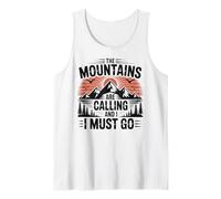 Mountains Are Calling & I Must Go Retro 80s 90s Vibe Canotta