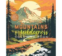 Mountains & Wilderness Coloring Book (Tascabile) Chartwell Coloring Books
