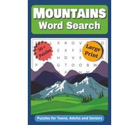Mountains Word Search Puzzle Book: Word Searches with Easy to Read Print about Camping, Hiking, Wildlife and More | 6x9 inches, 110 pages | 50+ Puzzles_ Gifts for Vacations, Holidays and Free Time