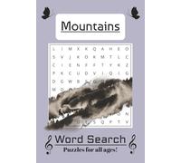 Mountains Word Search: Word Searches with Easy to Read Print about Mountains, Mountain Climbing, Mountain Animals and More | 6x9 inches, 110 Pages | ... Gifts for Vacations, Holidays, and Downtime