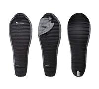 Mountaintop Sacco a pelo ultraleggero a mummia 650 Fill Power Duck Down Suit per 15 gradi F per campeggio escursionismo zaino in spalla (800g - grigio nero)