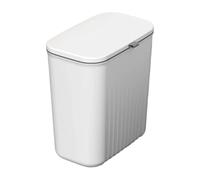 Mounted Waste Container - Mini Trash Can with Cover | Odor Resistant Garbage Holder for Home, Dorm, Kitchenette, Bathroom, Office Desk, Campr, Storage Room, Under Counter Organizer for Neat Compact