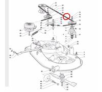 Mountfield Deck Lama Cinghia di Trasmissione Per 1538H 1538M T38M 1538 135061504