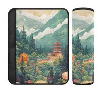 Mountian Beauty Landscape - 2 imbottiture per tracolle, per fermare il taglio della cintura di sicurezza nel collo, copertura per cintura di sicurezza per zaino