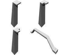Mounting Bracket Set for EK CoolStream PE 480 Quad Radiator & Reservoir