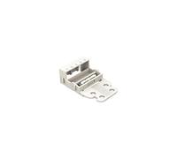 Mounting Carrier - For 5-Conductor Terminal Blocks - 221 Series - 4 Mm² - with Snap-In mounting Foot for Horizontal Mounting - White