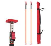 Mountlaser Asta di Supporto Regolabile, Capacità fino a 120 kg per Coppia, Sistema di Supporto a Terza Mano, Si Estende fino a 290 cm, Asta di Supporto in Acciaio per l'Installazione di Barre di