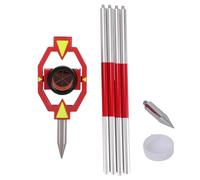 Mountlaser Mini prisma con 4 poli, mini prisma di indagine per la stazione totale che rileva l'offset costante 0mm del prisma