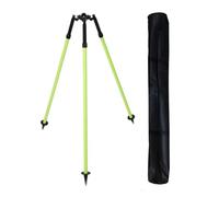 Mountlaser Treppiede a rilascio del pollice, treppiede professionale in alluminio per pali prisma e sondaggi, compatibile con stazioni totali e apparecchiature di rilevamento, verde