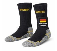 MOUNTREX® Calzini da lavoro - Calzini da uomo - Alta percentuale di cotone (65%), delicati sulla pelle, assorbono il sudore - Calzini da uomo - 10 o 20 paia, colore nero - 39 - 42, 43 - 46, 47 - 50