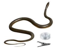 MOUNTTU Scherzo a Forma di Serpente con Clip per Corda, 32 Pollici, Realistico, Finto Serpente, per Fare scherzi, bomboniere per Feste di Halloween, Finto, di Gomma