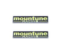 Mountune Racing Emblem Car Sticker Sticker Badge per auto veicolo motore (nero verde)