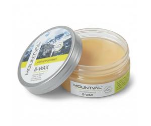 Mountval Cera per Scarpe in Pelle con Cera d'Api B-Wax, 100 ml | Impermeabilizza, nutre e lucida, incolore su tutti i colori, compatibile GORE-TEX, stivali trekking e lavoro