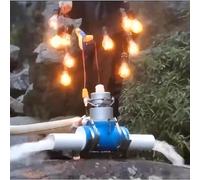 MOUNW Generatore idroelettrico da 220 V, generatore Orizzontale a turbina da 1000 W, Portata d'Acqua di 2 l/s (0,5 Gal/s), può Essere utilizzato per l'alimentazione temporanea in Aree Remote