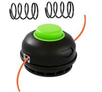 Moupaa Testa decespugliatore AH1300 per EGO Power+ 15" ST1500, ST1500F, ST1500-S, ST1500SF, ST1500XY, testina di ricambio pre-avvolta da 0,2 cm con 2 molle di ricambio