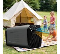 moupeaktain 5400BTU Condizionatore Portatile Tenda da 10㎡, modalità Raffreddamento, Sonno, Deumidificazione E Ventilazione, Climatizzatore per Piccoli Ambienti da Campeggio con Camion E Furgoni,Grey