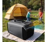moupeaktain Condizionatore da Campeggio da 5400BTU / 5600BTU, Riscaldamento E Raffreddamento Rapidi da 1500 W, Climatizzatore Portatile per Camper, Roulotte E Tende, Controllo Remoto/App,Grey