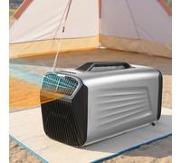 moupeaktain Condizionatore Portatile Tenda da 5400BTU/5600BTU per Uso Esterno E Interno, Raffreddamento/Riscaldamento, Climatizzatore Portatile per Campeggio, Camper, Camion, Furgone,Silver