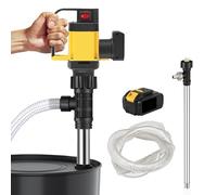 moupeaktain Elettrica Pompa per Travaso Liquidi Senza Fili da 1000W, Sollevamento di 7M, velocità di 12000 Giri/Min, 3 velocità Pompa Travaso Liquidi, Pompa Travaso Benzina con Batteria da 36V,SS
