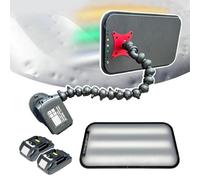 moupeaktain Luce PDR, Strumento per La Riparazione di Ammaccature Senza Vernice, Levabolli Carrozzeria, Lampada per Ammaccature Auto PDR, con 2 Batterie, 9 Colori, Luce Regolabile