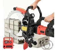 moupeaktain Sega Circolare per Cemento da 16", Sega per Taglio di Cemento a Umido/Secco da 12000W con 2 Lame E Pompa dell'Acqua, per Calcestruzzo, Barre D'armatura E Marmo, profondità di Taglio 11,4"