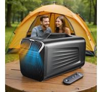 moupeaktain Tenda Climatizzatore Portatile da 5400BTU/5600BTU, Piccolo Condizionatore d'Aria per Piccoli Ambienti, Riscaldamento E Raffreddamento Rapidi da 1500 W per Campeggio, Camper,Grey
