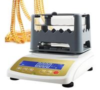 moupeaktain Tester di Purezza Dell'oro con Display LCD, Tester del Valore K Dell'oro, Tester per Oro E Argento, Gold Tester con Precisione di 0,001g/Cm³, Analizzatore di Metalli Preziosi 600K